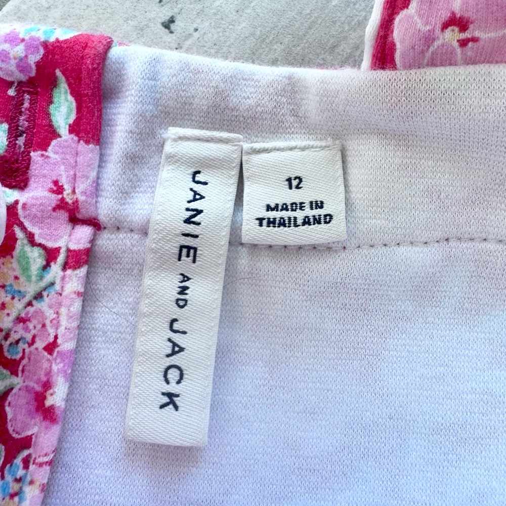 Janie and Jack Floral Spring Summer Dress - size 12 - Picture 3 of 4